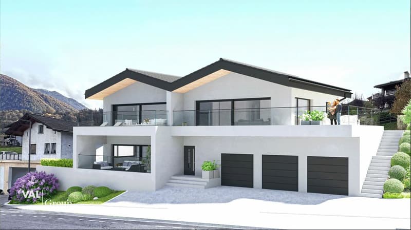 Terrain idéalement situé pour projet de 3 appartements, permis en force (1)