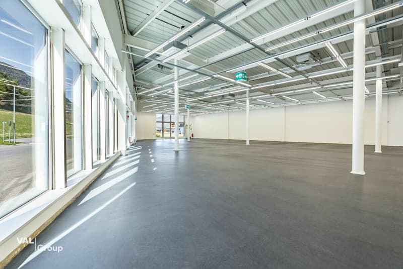 Moderne Gewerbehalle im Fachmarkt «Dreispitz» (9)