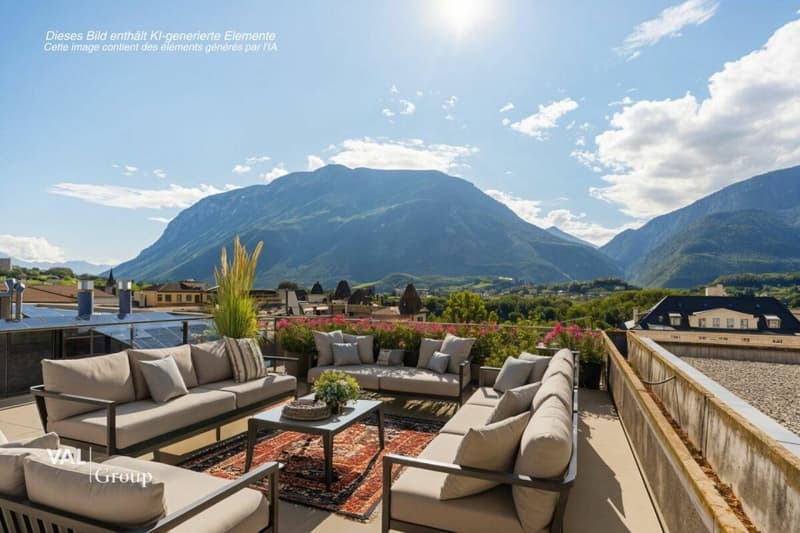 Attique en duplex avec terrasse sur le toit, au coeur de la ville (12)