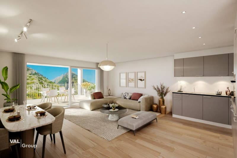 Moderne 3.5-Zimmer-Wohnung im Rhonetal - Erstvermietung ab November 2026 (2)