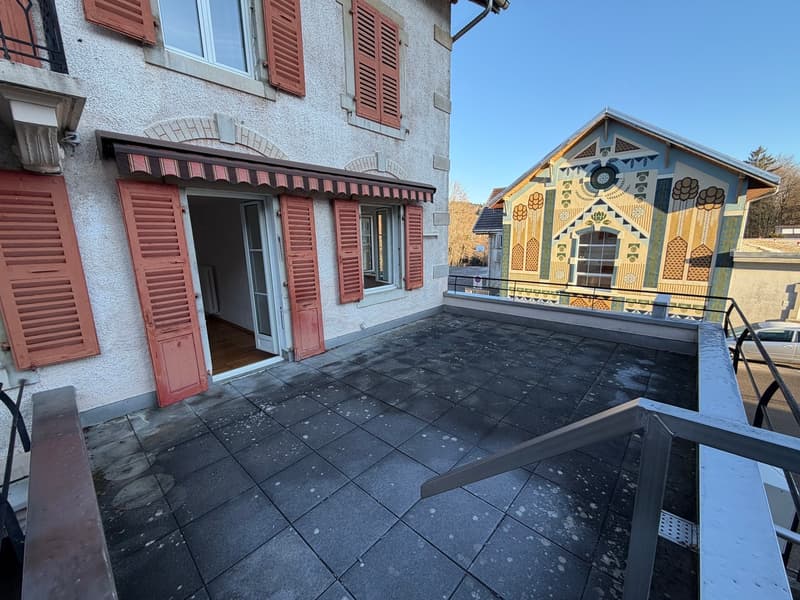 Appartement rénové de 3 pces avec terrasse (2)