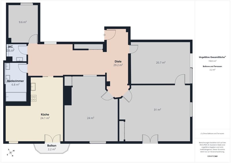 Charmante 4.5-Zimmer-Altbauwohnung mit Balkon im Herzen von St. Gallen (15)