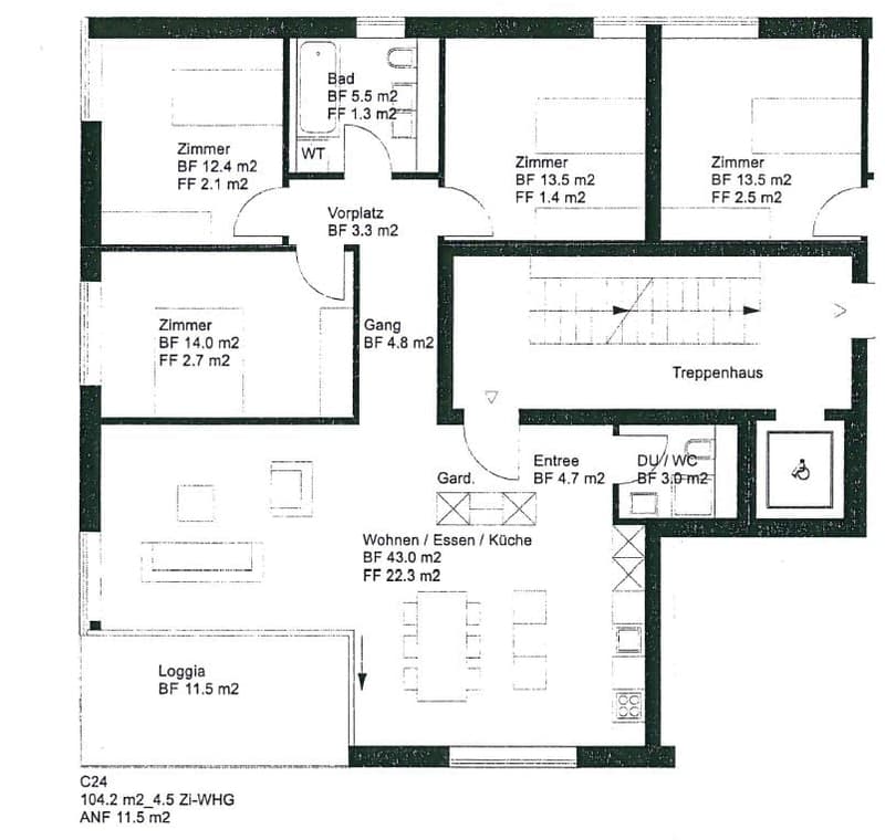 Moderne 4.5-Zimmer-Wohnung mit Balkon in Opfikon (Glattpark) – Sofort verfügbar! (12)