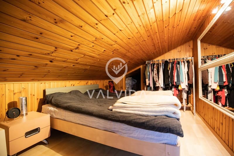 Incantevole appartamento duplex 3.5 locali con vista imprenabile ad Albinen (8)