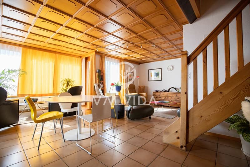 Incantevole appartamento duplex 3.5 locali con vista imprenabile ad Albinen (6)