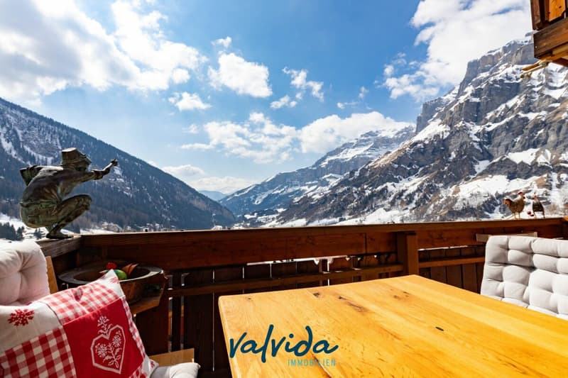 Bijou ristrutturato con amore con vista panoramica a Leukerbad (2)