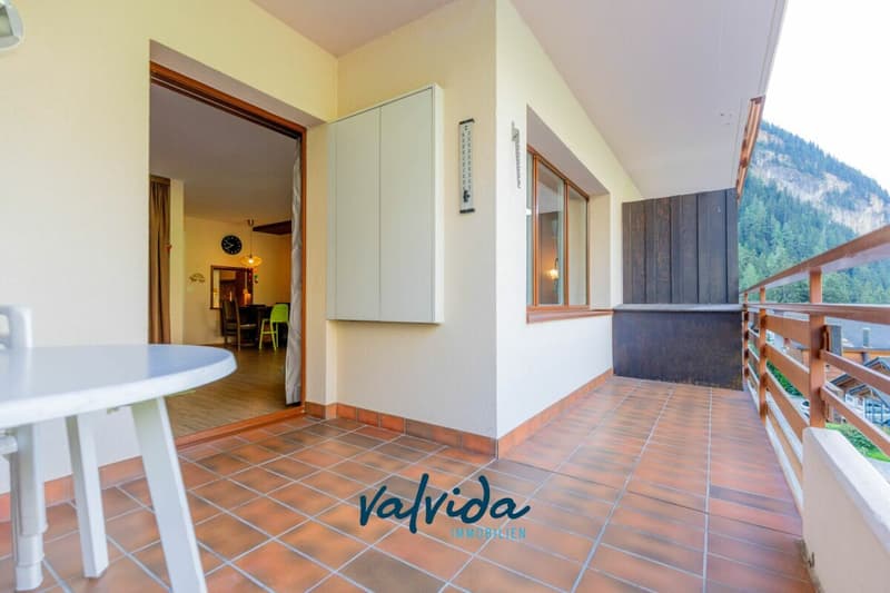 Panorama. Berge. Leukerbad. - grosszügige 1.5-Zimmerwohnung in Toplage (7)