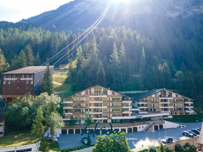 Panorama. Berge. Leukerbad. - grosszügige 1.5-Zimmerwohnung in Toplage (1)