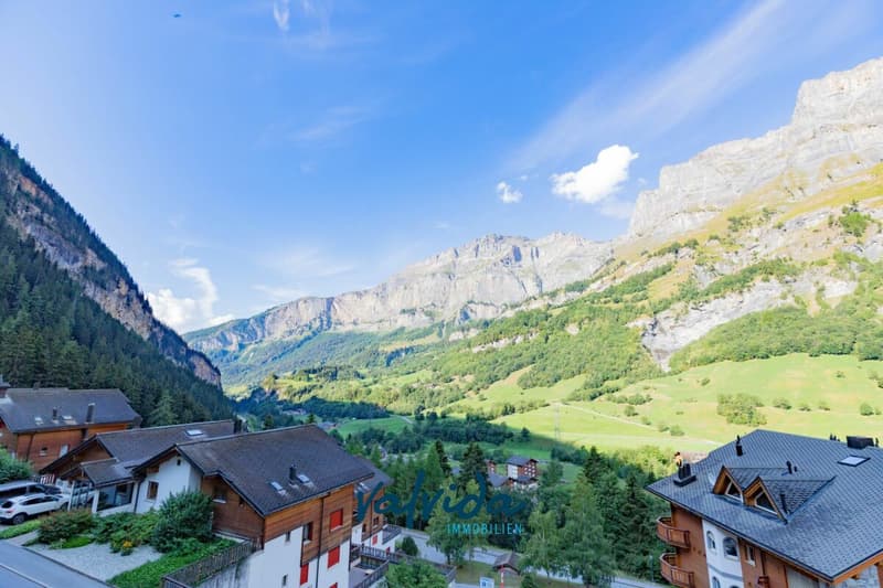 Panorama. Berge. Leukerbad. - grosszügige 1.5-Zimmerwohnung in Toplage (13)