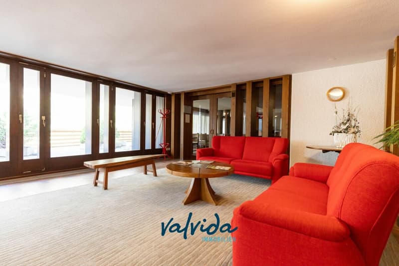 Panorama. Berge. Leukerbad. - grosszügige 1.5-Zimmerwohnung in Toplage (11)