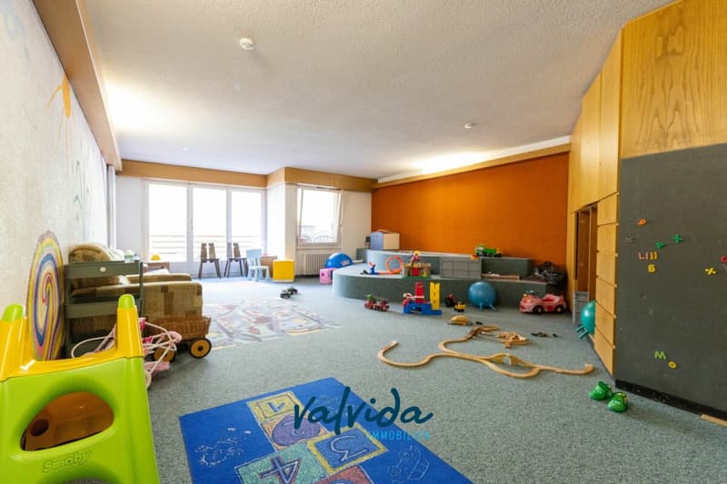 Panorama. Berge. Leukerbad. - grosszügige 1.5-Zimmerwohnung in Toplage (9)