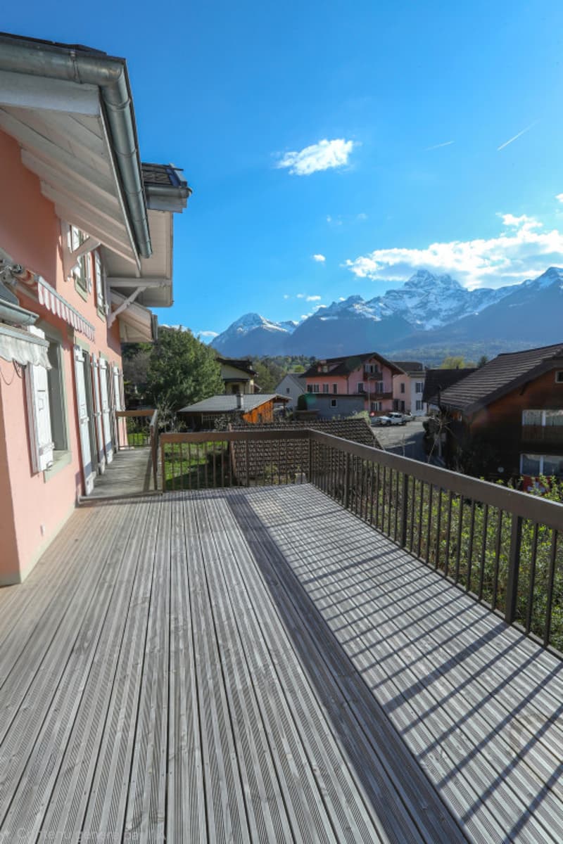 Grand Dupex Attique de 3,5 pièces dans maison villageoise (2)
