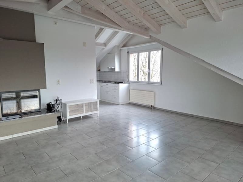 Wohnzimmer mit Cheminée