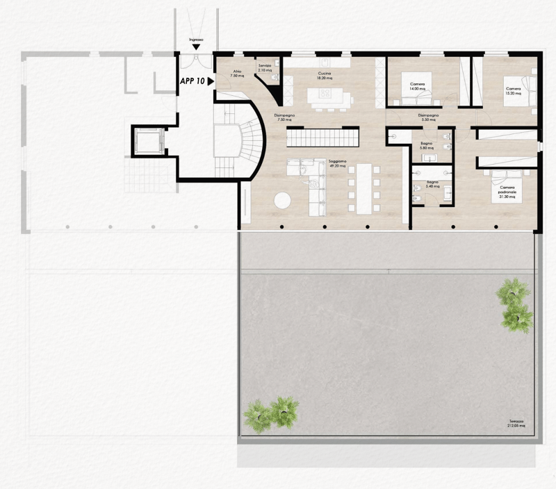 Attico duplex 5.5 locali con vista lago a 180° – esclusività assoluta alla Residenza Lumino (10)