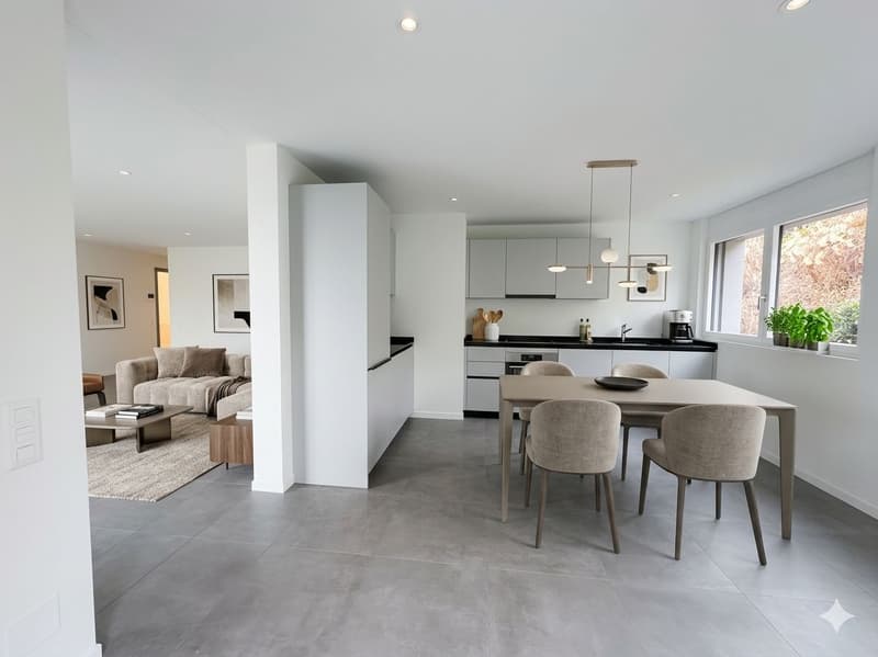 4.5 Appartamento con giardino e parziale vista lago - Residenza Lumino Locarno (2)
