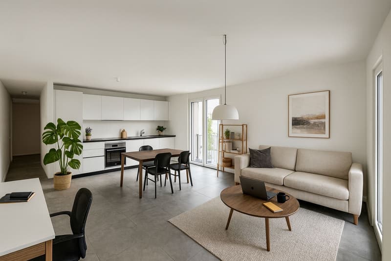 2.5 Appartement avec vue sur le lac et terrasse - Residenza Lumino Locarno Monti (2)