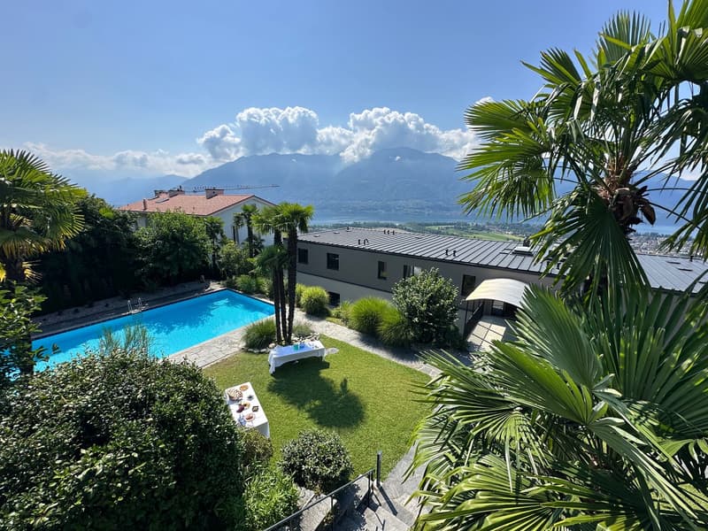 2.5 Appartement avec vue sur le lac et terrasse - Residenza Lumino Locarno Monti (3)