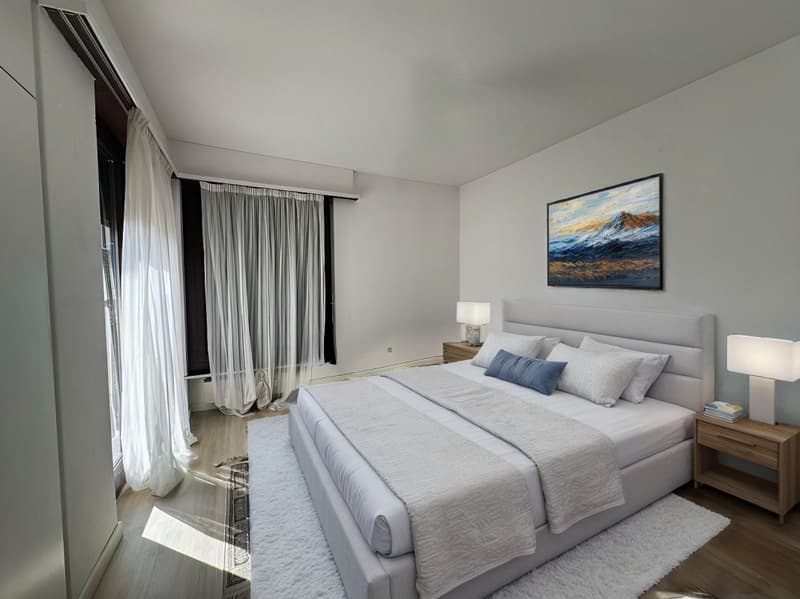 Habiter avec panorama : appartement 4.5 pièces avec vue sur le lac et piscine à Agno (5)