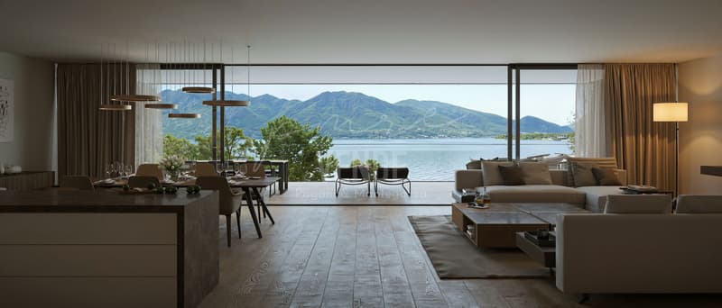 MINUSIO 4.5 locali con vista lago e grande giardino privato | Privacy ed esclusività sul Lago Maggiore (7)