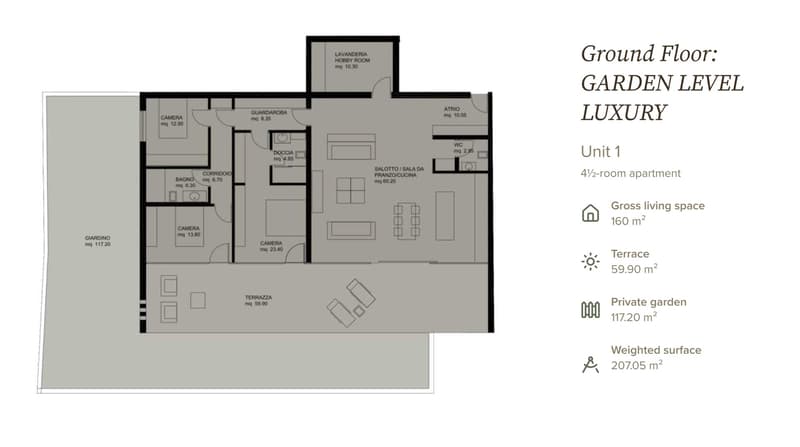 MINUSIO 4.5 locali con vista lago e grande giardino privato | Privacy ed esclusività sul Lago Maggiore (18)