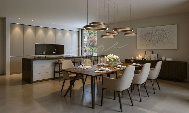 MINUSIO | Attico 4.5 locali con vista lago 180° | Spazi generosi e privacy (6)