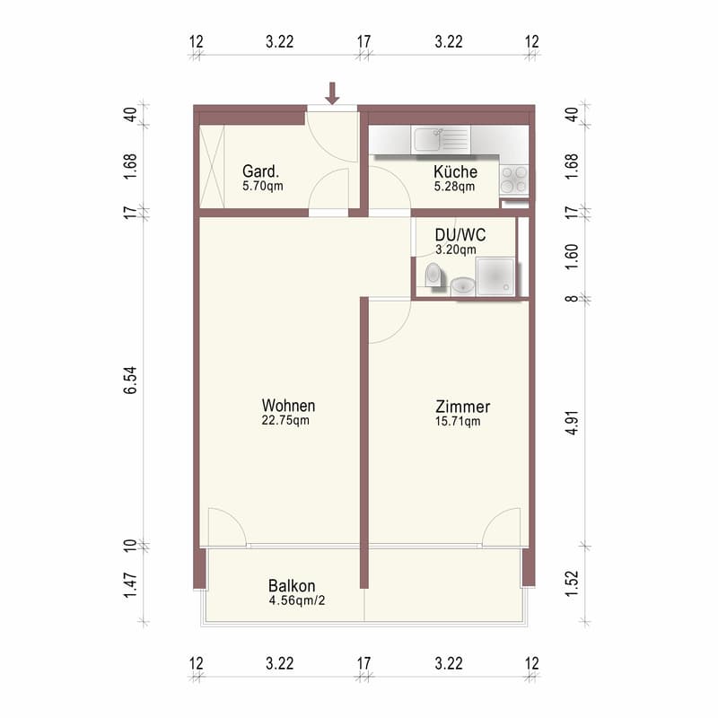 Grundriss 2_5 Zimmer