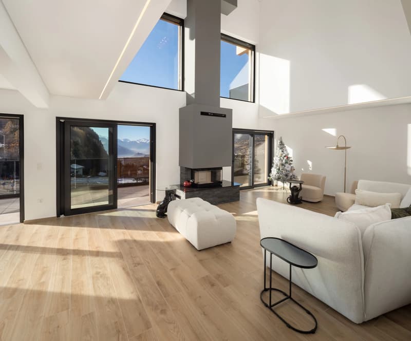 Chalet moderne de 6.5 pièces avec ascenseur, vue panoramique et finitions haut de gamme à  Lens / Crans-Montana (3)