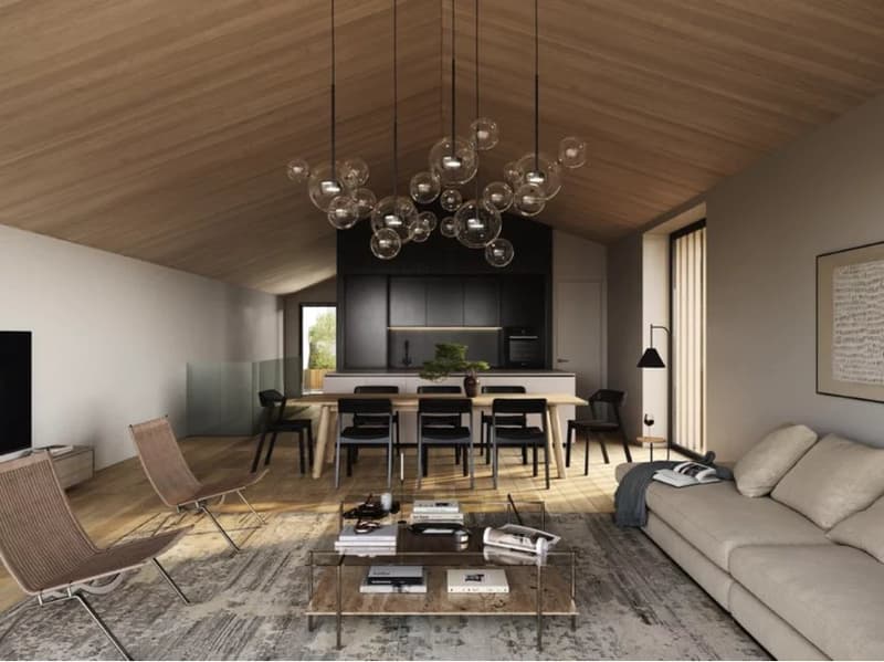 Chalet mitoyen de standing de 5.5 pièces avec vue panoramique et jardin (3)
