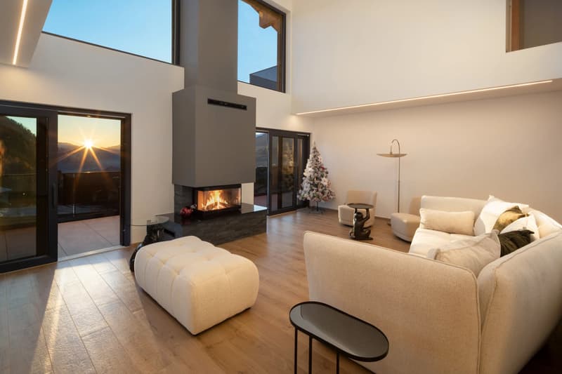 Chalet moderne de 6.5 pièces avec ascenseur, vue panoramique et finitions haut de gamme à Lens / Crans-Montana (1)