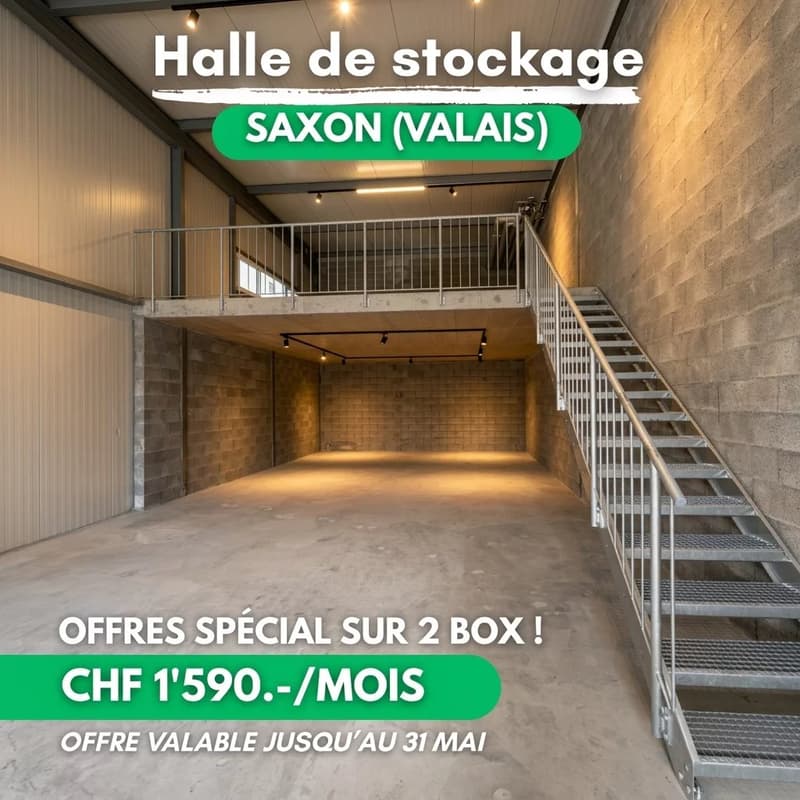 À louer ? Boxes de stockage modulables avec mezzanine | Saxon ? Accès direct A9 (1)