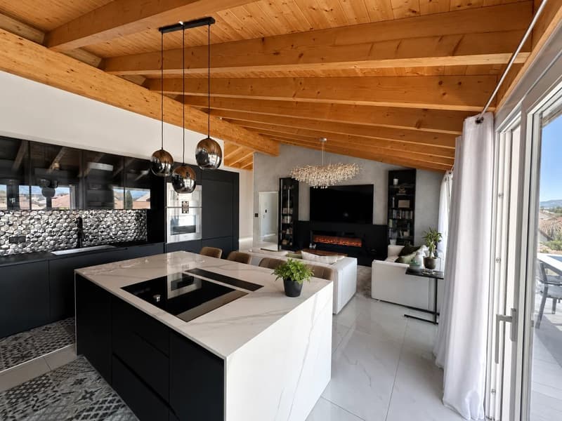 Attique 5,5 pièces - haut standing avec terrasse de 40 m², jacuzzi et domotique ? Collombey (7)