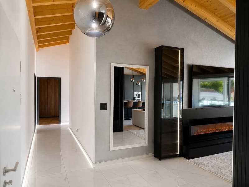 Attique 5,5 pièces - haut standing avec terrasse de 40 m², jacuzzi et domotique ? Collombey (11)