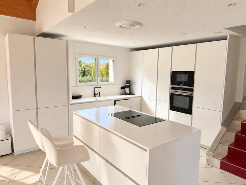 Villa individuelle rénovée à Collombey-Muraz; terrasse de plus de 100 m² et grand jardin (4)
