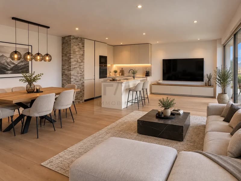 A louer appartement neuf 2,5 pièces à Aproz (Sion) (1)