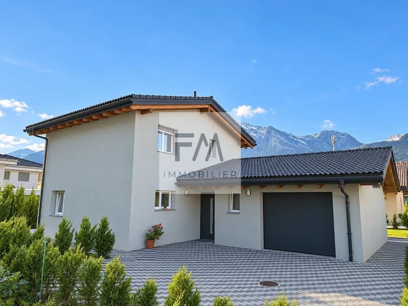 Villa individuelle de 5,5 pièces avec jardin et garage à Aproz (1)