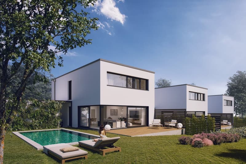 Magnifique projet de 3 villas au Mouret (construction en cours) ! (1)