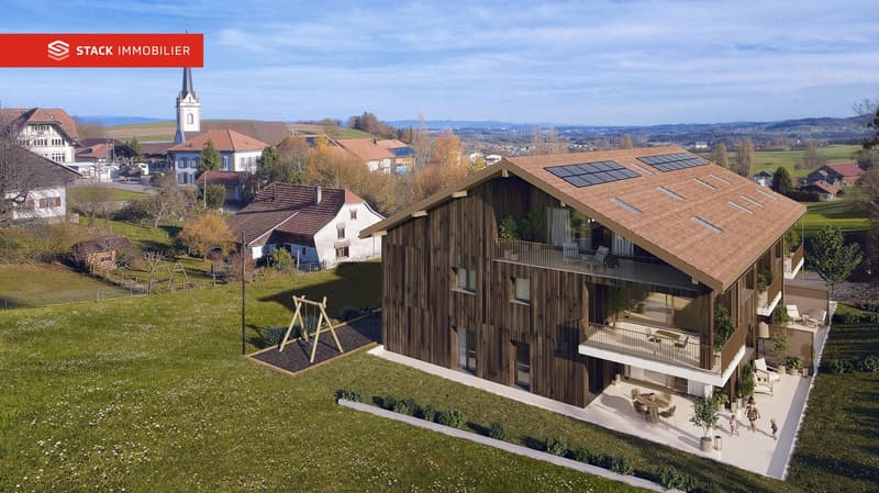 Appartement de 3.5 pièces neuf avec grand balcon – Vue dégagée au cœur du Gibloux (4)
