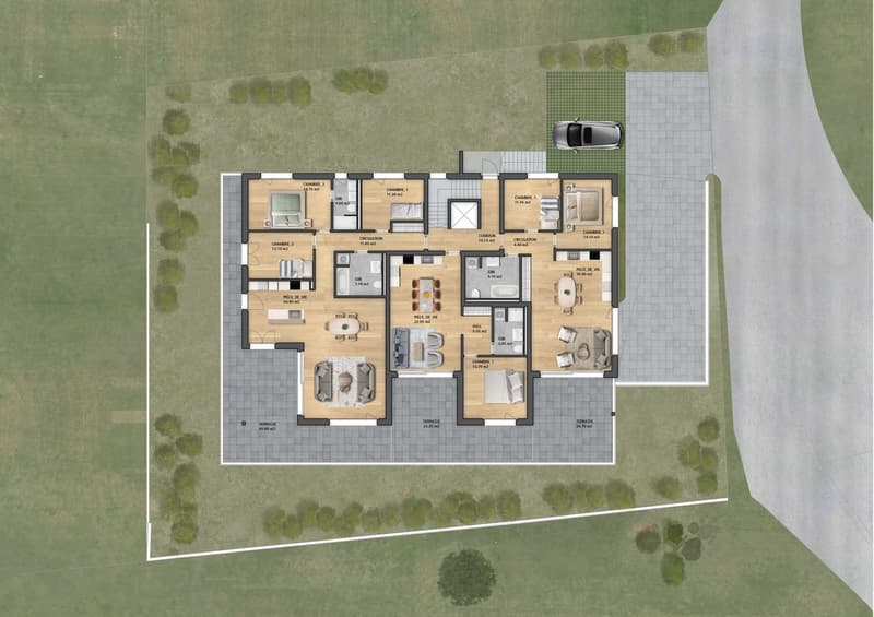 Appartement de 3.5 pièces neuf avec grand balcon – Vue dégagée au cœur du Gibloux (10)