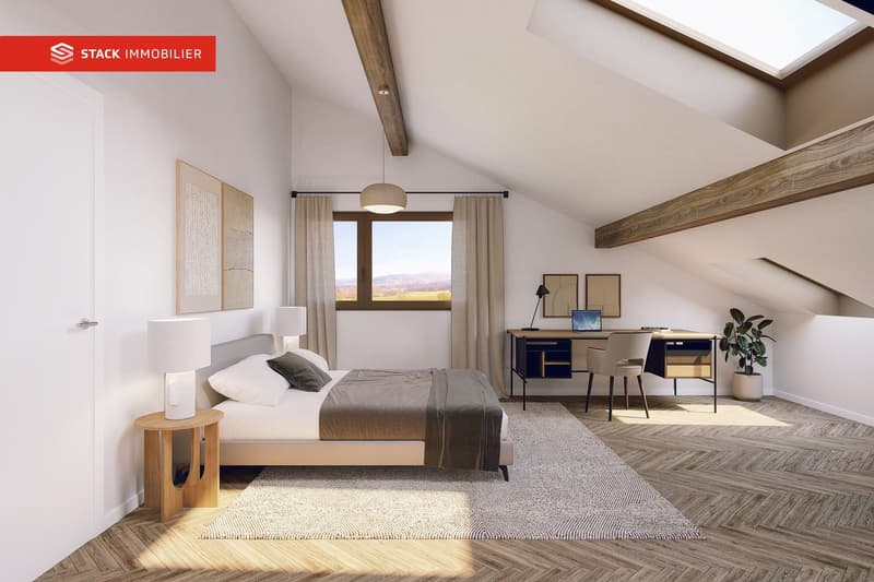 Appartement de 3.5 pièces neuf avec grand balcon – Vue dégagée au cœur du Gibloux (6)