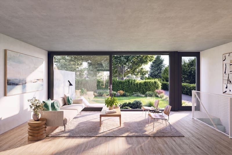 Architecture et beaux volumes | Villa C du projet Pra Vinea à Corminboeuf (1)