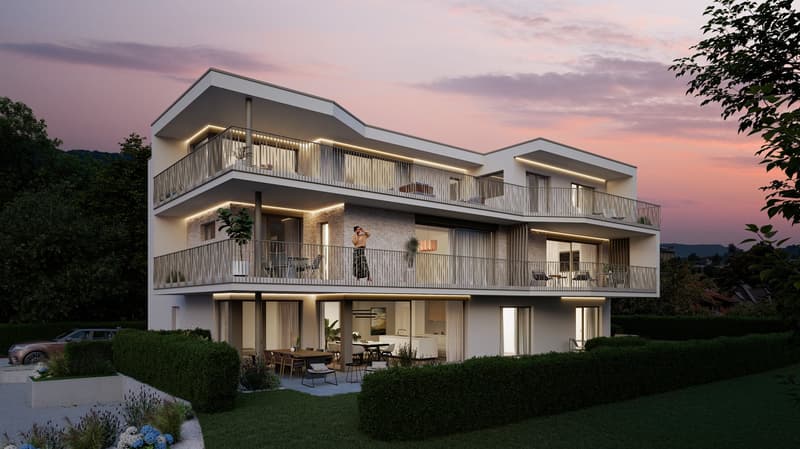 Moderne 3.5-Zimmerwohnung mit gedeckter Terrasse (2)