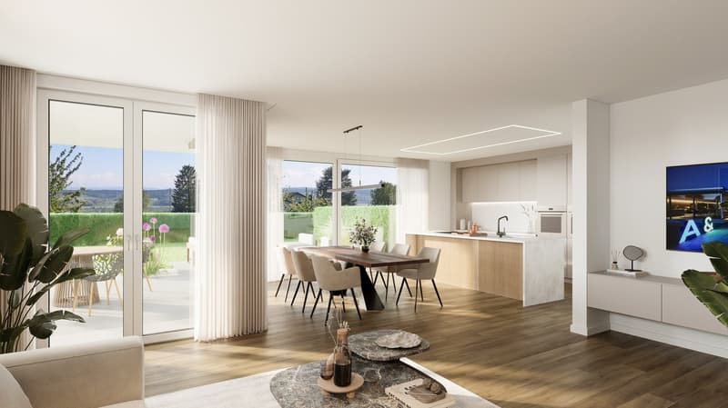 Moderne 3.5-Zimmerwohnung mit gedecktem Sitzplatz (2)