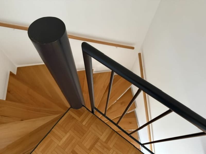 Der Treppenaufgang.
