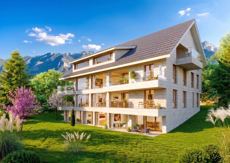 Unverbaubare Seesicht am Bielersee – Exklusive Neubauwohnungen in Lüscherz (1)