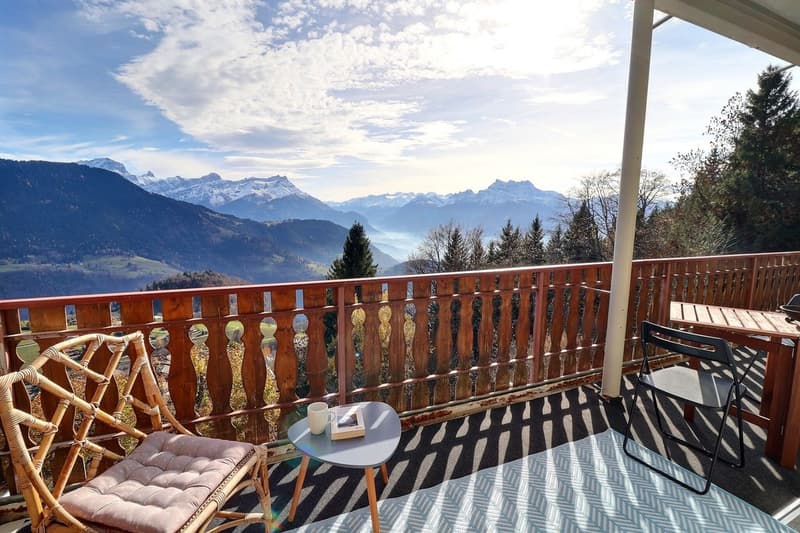Véritable perle à Leysin avec vue imprenable sur les Alpes. (5)