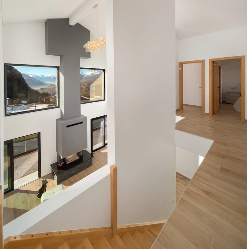 Chalet moderne à Crans-Montana avec vue imprenable (10)