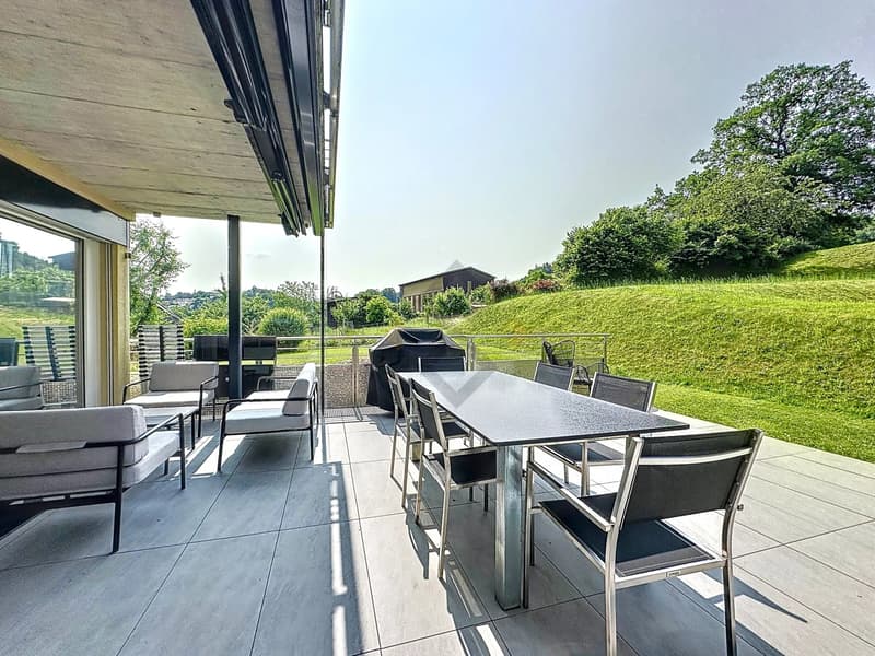 Appartement 4.5 pces avec jardin à 25 min de Fribourg (1)