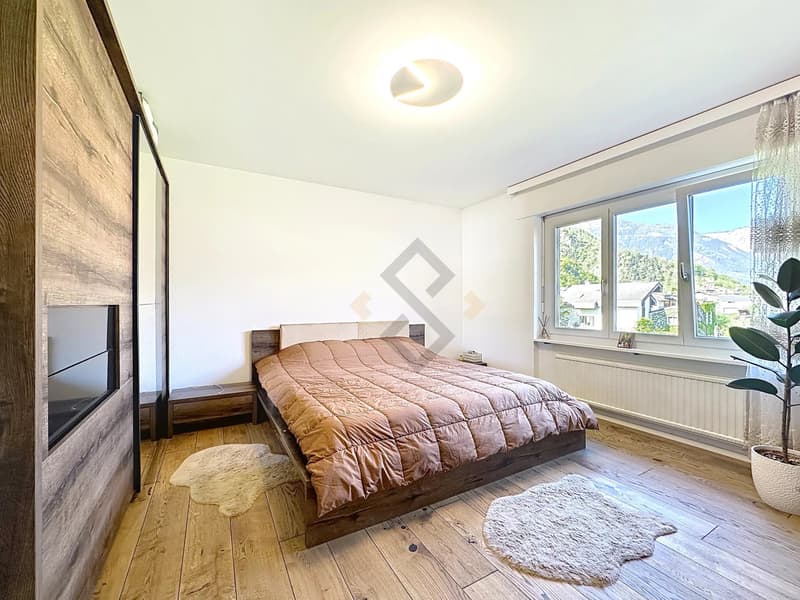 Appartement spacieux avec cheminée à Tourtemagne (4)