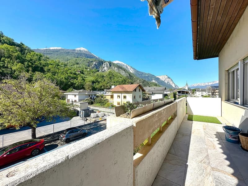 Appartement spacieux avec cheminée à Tourtemagne (9)