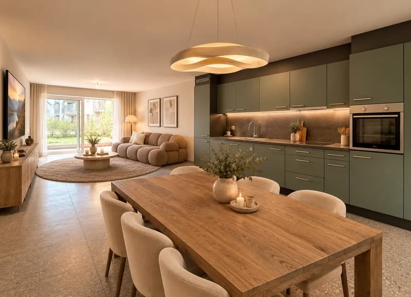 Bel appartement 3.5 pièces à Ardon avec jardin (2)